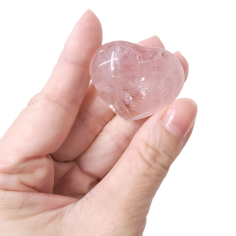 Madagascar Rose Quartz Mini Heart 5 Madagascar Rose Quartz Mini Heart | Crystal Factory