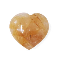 Madagascar Yellow Hematoid Quartz Small Heart | Crystal Factory