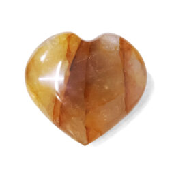 Madagascar Yellow Hematoid Quartz Small Heart | Crystal Factory
