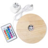 Multicolour LED Light Crystal Display Base with Remote Control 15cm 2 Multicolour LED Light Crystal Display Base with Remote Control 15cm | Crystal Factory