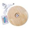 Multicolour LED Light Crystal Display Base with Remote Control 20cm 1 Multicolour LED Light Crystal Display Base with Remote Control 20cm | Crystal Factory