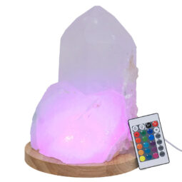 Multicolour LED Light Crystal Display Base with Remote Control 20cm | Crystal Factory