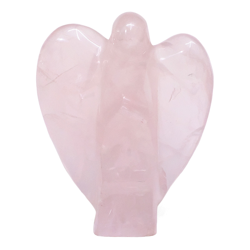 0.98kg Rose Quartz Crystal Angel T3327 3 Rose Quartz Crystal Angel T3327 | Crystal Factory