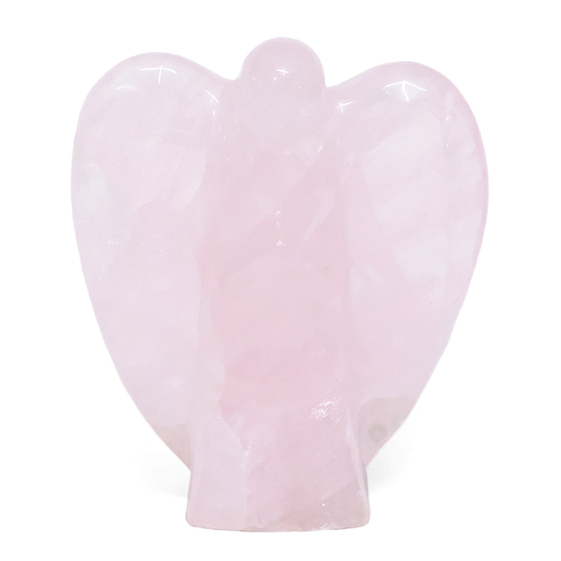 1.28kg Rose Quartz Crystal Angel T3328 3 Rose Quartz Crystal Angel T3328 | Crystal Factory