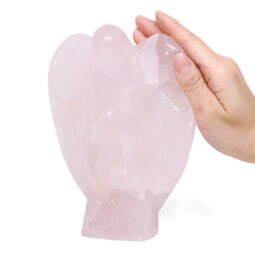 1.28kg Rose Quartz Crystal Angel T3329 5 Rose Quartz Crystal Angel T3329 | Crystal Factory