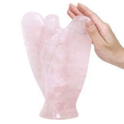 Rose Quartz Crystal Angel T3331 | Crystal Factory