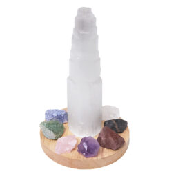 Selenite Chakra Balancing Crystal Generator 20cm Package | Crystal Factory