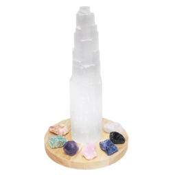 Selenite Chakra Balancing Crystal Generator 30cm Package | Crystal Factory