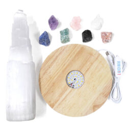 Selenite Chakra Balancing Crystal Generator 30cm Package | Crystal Factory