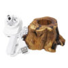 Tree Stump LED Light Crystal Display Base - Cool White 6002 | Crystal Factory