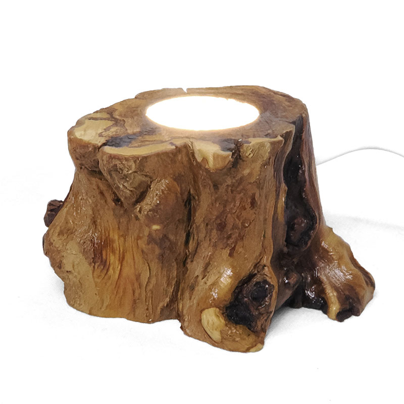 Tree Stump LED Light Crystal Display Base - Cool White 6002 5 Tree Stump LED Light Crystal Display Base - Cool White 6002 | Crystal Factory