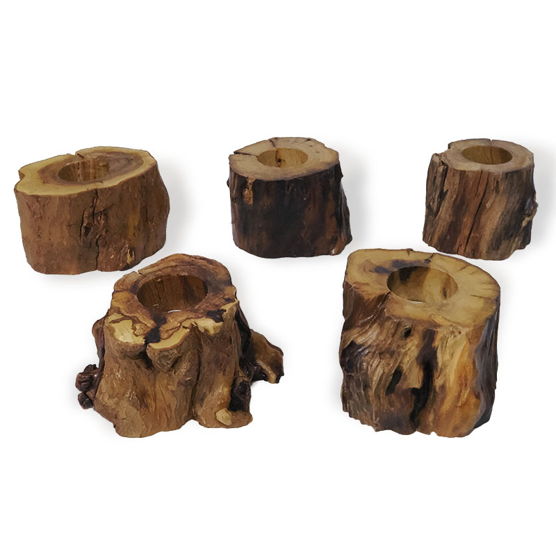 Tree Stump LED Light Crystal Display Base - Warm Light 6001 6 Tree Stump LED Light Crystal Display Base - Cool White 6002 | Crystal Factory