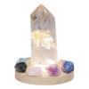 1.56kg Clear Quartz Healing Generator Package on 15cm LED Light Base P2252 1 Clear Quartz Power Generator Package on 15cm LED Light Base P2252 | Crystal Factory