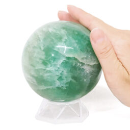 Madagascar Green Fluorite Sphere P2295 | Crystal Factory