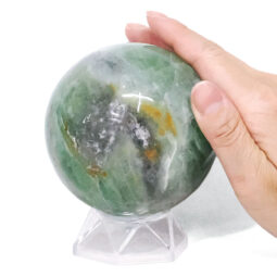 1.02kg Madagascar Green Fluorite Sphere P2300 5 Madagascar Green Fluorite Sphere P2300 | Crystal Factory