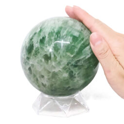1.57kg Madagascar Green Fluorite Sphere P2304 5 Madagascar Green Fluorite Sphere P2304 | Crystal Factory