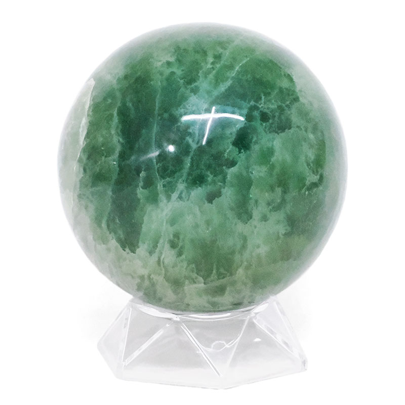 1.57kg Madagascar Green Fluorite Sphere P2304 3 Madagascar Green Fluorite Sphere P2304 | Crystal Factory