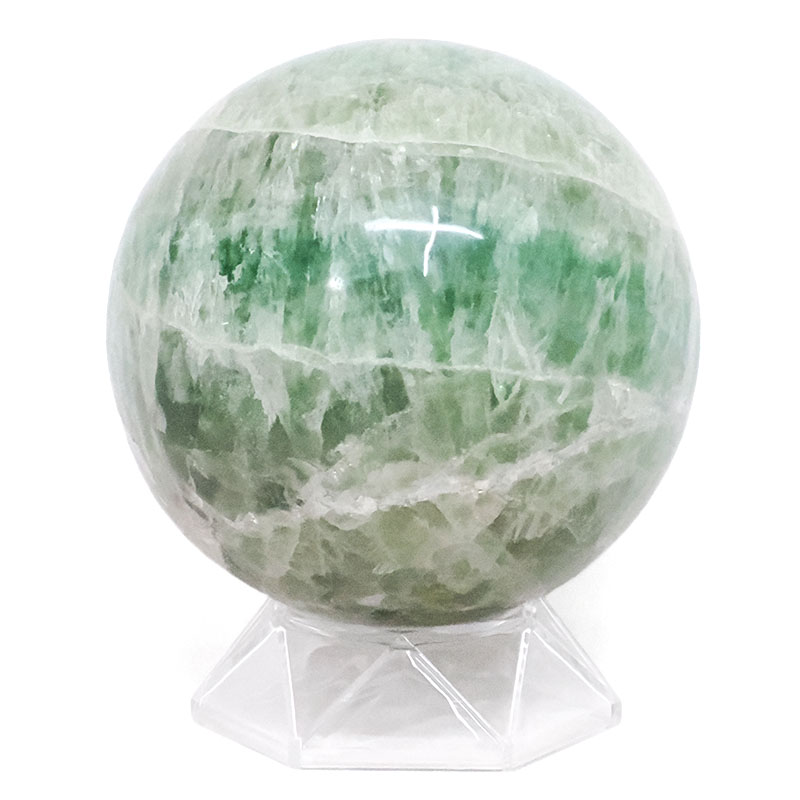 1.76kg Madagascar Green Fluorite Sphere P2307 3 Madagascar Green Fluorite Sphere P2307 | Crystal Factory