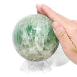 1.10kg Madagascar Green Fluorite Sphere P2309 4 Madagascar Green Fluorite Sphere P2309 | Crystal Factory