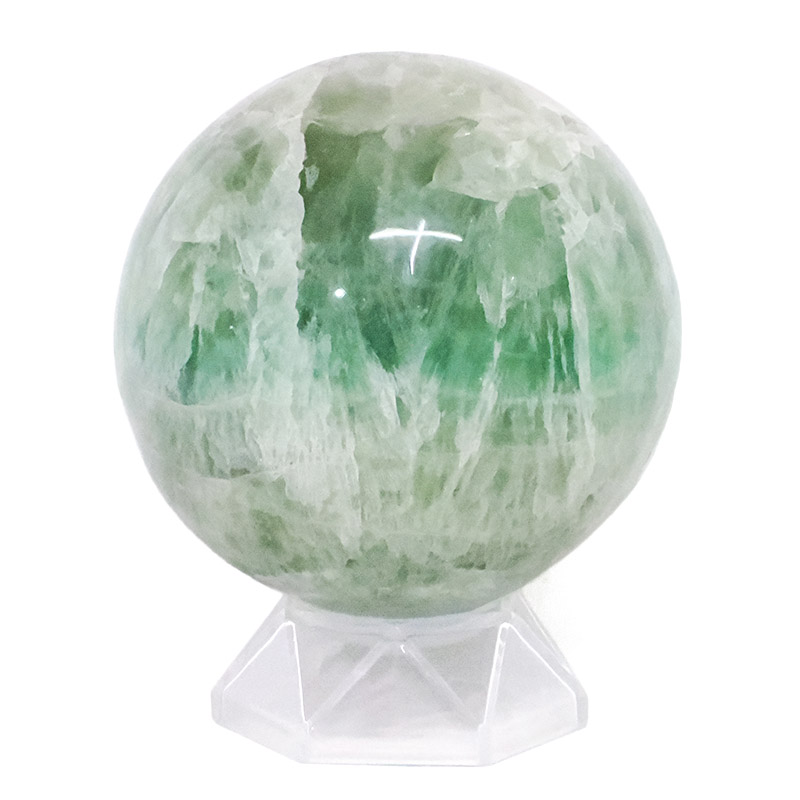 1.10kg Madagascar Green Fluorite Sphere P2309 2 Madagascar Green Fluorite Sphere P2309 | Crystal Factory