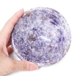 Madagascar Lepidolite Crystal Bowl P2310 | Crystal Factory