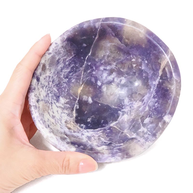 0.66kg Madagascar Lepidolite Crystal Bowl P2314 4 Madagascar Lepidolite Crystal Bowl P2314 | Crystal Factory
