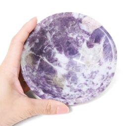 0.55kg Madagascar Lepidolite Crystal Bowl P2315 5 Madagascar Lepidolite Crystal Bowl P2315 | Crystal Factory