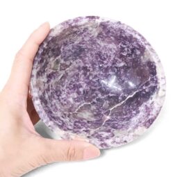 Madagascar Lepidolite Crystal Bowl P2316 | Crystal Factory