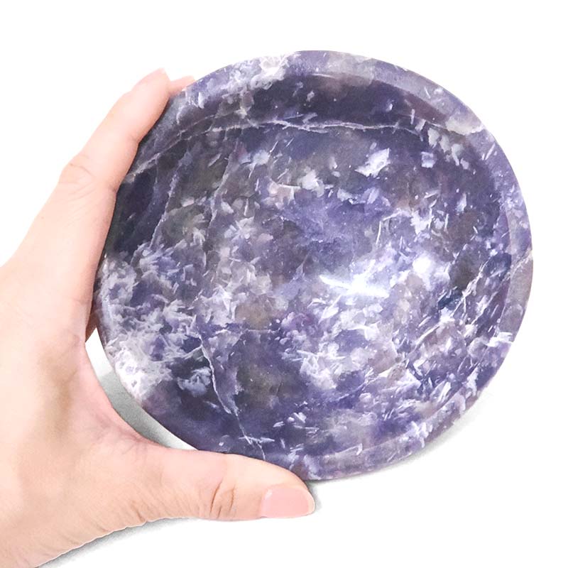 0.64kg Madagascar Lepidolite Crystal Bowl P2317 4 Madagascar Lepidolite Crystal Bowl P2317 | Crystal Factory