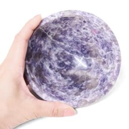 0.57kg Madagascar Lepidolite Crystal Bowl P2318 5 Madagascar Lepidolite Crystal Bowl P2318 | Crystal Factory