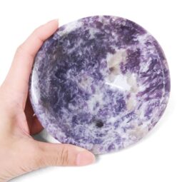 Madagascar Lepidolite Crystal Bowl P2321 | Crystal Factory