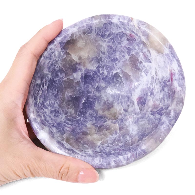 0.50kg Madagascar Lepidolite Crystal Bowl P2326 4 Madagascar Lepidolite Crystal Bowl P2326 | Crystal Factory