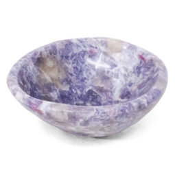 Madagascar Lepidolite Crystal Bowl P2326 | Crystal Factory