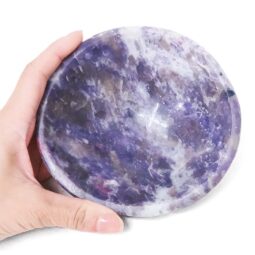 Madagascar Lepidolite Crystal Bowl P2327 | Crystal Factory