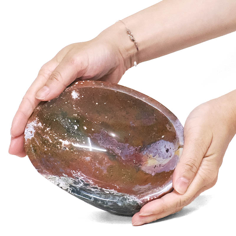 1.47kg Madagascar Ocean Jasper Crystal Bowl P2288 4 Madagascar Ocean Jasper Crystal Bowl P2288 | Crystal Factory
