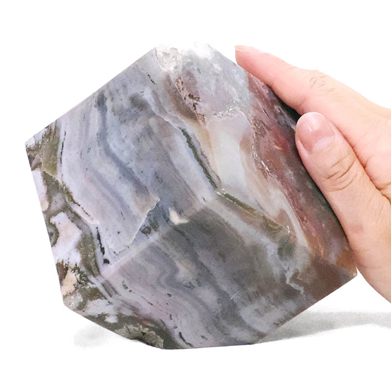 1.48kg Madagascar Ocean Jasper Crystal Cube P2279 4 Madagascar Ocean Jasper Crystal Cube P2279 | Crystal Factory