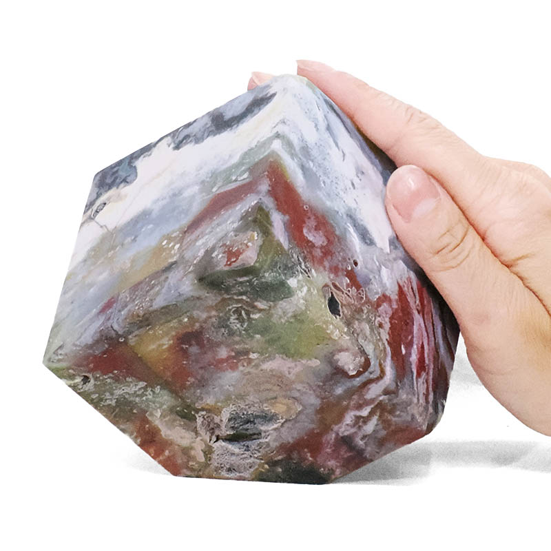 1.32kg Madagascar Ocean Jasper Crystal Cube P2280 5 Madagascar Ocean Jasper Crystal Cube P2280 | Crystal Factory
