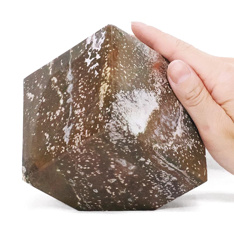 1.58kg Madagascar Ocean Jasper Crystal Cube P2282 5 Madagascar Ocean Jasper Crystal Cube P2282 | Crystal Factory