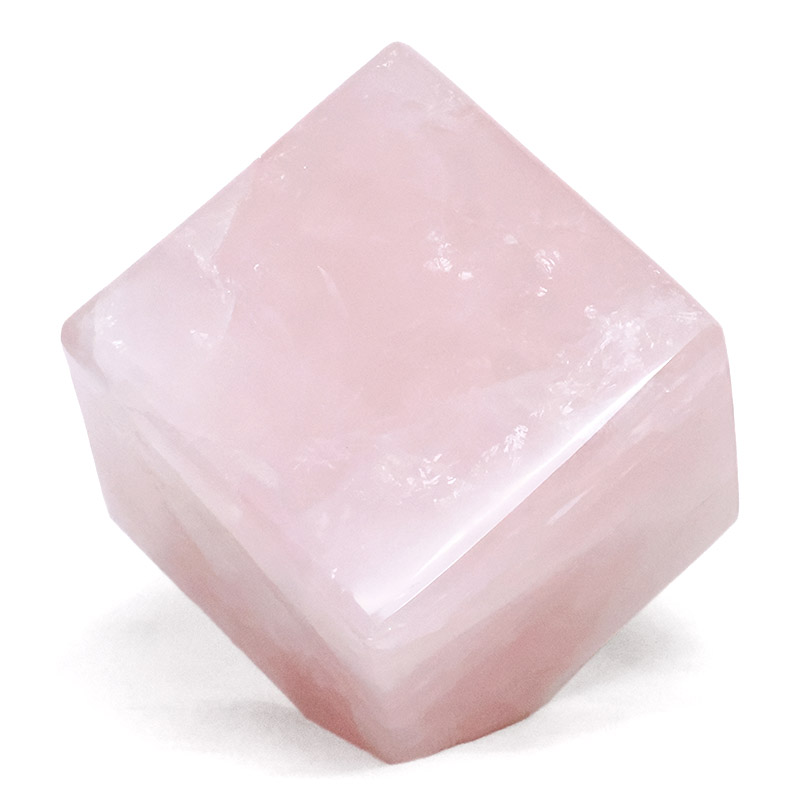 1.73kg Madagascar Rose Quartz Crystal Cube P2286 3 Madagascar Rose Quartz Crystal Cube P2286 | Crystal Factory