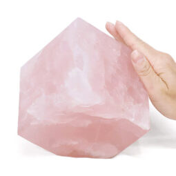 3.50kg Madagascar Rose Quartz Crystal Cube P2287 6 Madagascar Rose Quartz Crystal Cube P2287 | Crystal Factory