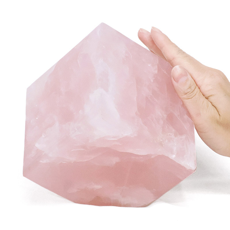 3.50kg Madagascar Rose Quartz Crystal Cube P2287 4 Madagascar Rose Quartz Crystal Cube P2287 | Crystal Factory
