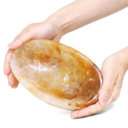 Madagascar Yellow Hematoid Quartz Crystal Bowl P2257 | Crystal Factory