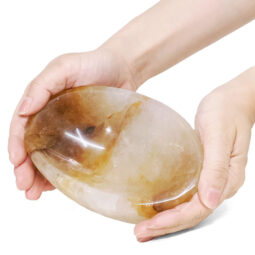 0.77kg Madagascar Yellow Hematoid Quartz Crystal Bowl P2260 5 0.77kg Madagascar Yellow Hematoid Quartz Crystal Bowl P2260| Crsytal Factory