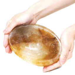 1.31kg Madagascar Yellow Hematoid Quartz Crystal Bowl P2263 | Crystal Factory