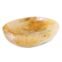 Madagascar Yellow Hematoid Quartz Crystal Bowl P2264 | Crystal Factory
