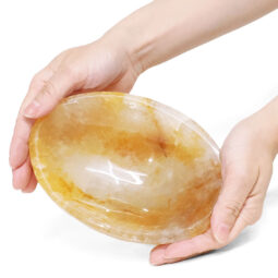 1.06kg Madagascar Yellow Hematoid Quartz Crystal Bowl P2266 5 1.06kg Madagascar Yellow Hematoid Quartz Crystal Bowl P2266 | Crystal Factory