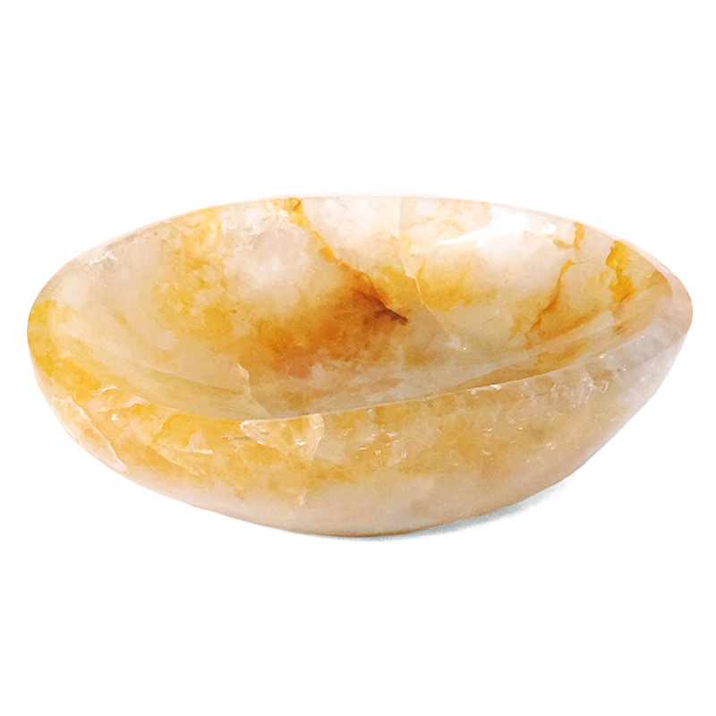 1.06kg Madagascar Yellow Hematoid Quartz Crystal Bowl P2266 3 1.06kg Madagascar Yellow Hematoid Quartz Crystal Bowl P2266 | Crystal Factory