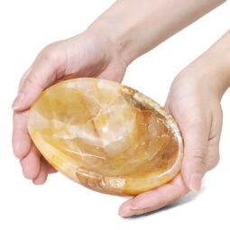 0.64kg Madagascar Yellow Hematoid Quartz Crystal Bowl P2269 5 Madagascar Yellow Hematoid Quartz Crystal Bowl P2269 | Crystal Factory
