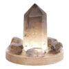 Smoky Quartz Power Generator Package on 15cm LED Light Base P2247 | Crystal Factory