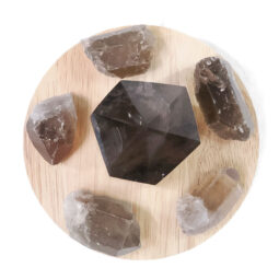 1.17kg Smoky Quartz Power Generator Package on 15cm LED Light Base P2247 8 Smoky Quartz Power Generator Package on 15cm LED Light Base P2247 | Crystal Factory
